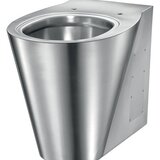 Vas WC pentru podea, din inox satinat antivandalism